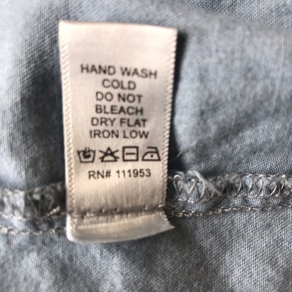 Active USA Button down chambray tunic size small - Picture 5 of 6